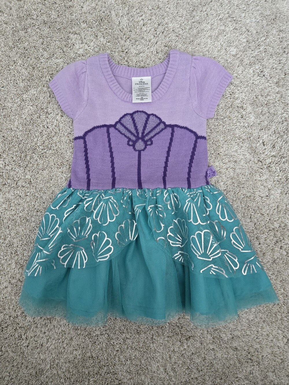 Disney Princess Ariel Dress- 18 Months